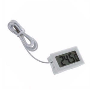 Akvarijný teplomer LCD -50°C ~ +110°C - Biely