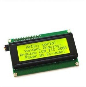 I2C 20x4 displej pre jednodoskové počítače - Žlté podsvietenie