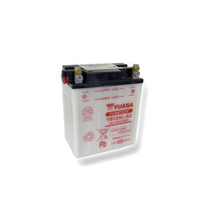 Motobatéria YUASA (originál) YB12AL-A2, 12V, 12Ah  dodávané vrátane balenia akumulátorovej kyseliny
