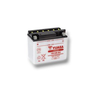 Motobatéria YUASA (originál) YB12B-B2, 12V, 12Ah  dodávané vrátane balenia akumulátorovej kyseliny