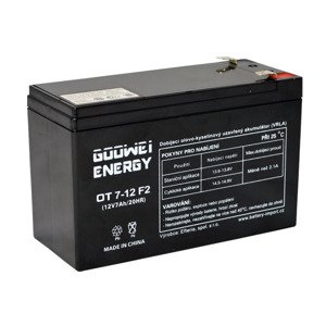 Staničná (záložná) batéria GOOWEI ENERGY OT7-12 F2, 7Ah, 12V ( VRLA )