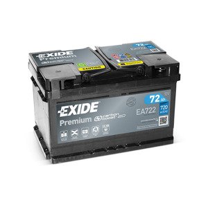 Exide Premium 12V 72Ah 720A EA722