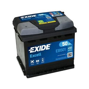 Exide Excell 12V 50Ah 450A EB501
