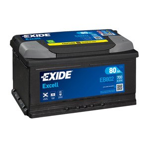 Exide Excell 12V 80Ah 700A EB802