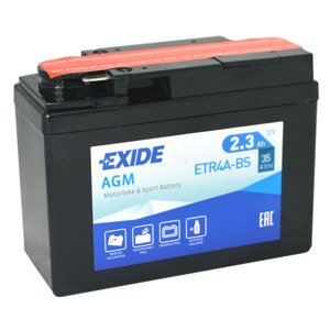 Motobatéria EXIDE 2,3Ah, 12V, ETR4A-BS