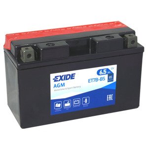 Motobatéria EXIDE 6,5Ah, 12V, ET7B-BS