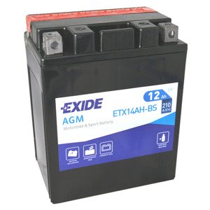 Motobatéria EXIDE 12Ah, 12V, ETX14AH-BS
