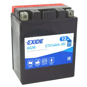 Motobatéria EXIDE 12Ah, 12V, ETX14AHL-BS