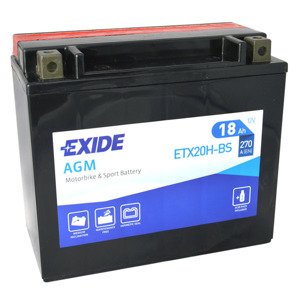 Motobatéria EXIDE 18Ah, 12V, ETX20H-BS