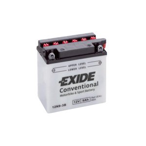 Motobatéria EXIDE BIKE Conventional 9Ah, 12V, EB9L-B / 12N9-3B