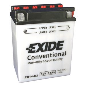 Motobatéria EXIDE BIKE Conventional 14Ah, 12V, EB14-B2