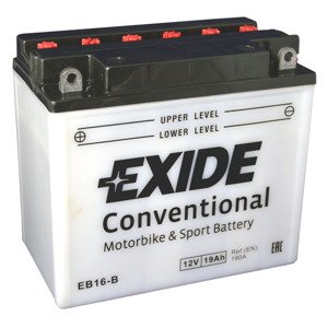 Motobatéria EXIDE BIKE Conventional 19Ah, 12V, EB16-B