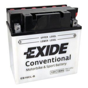 Motobatéria EXIDE BIKE Conventional 19Ah, 12V, EB16CL-B