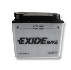 Motobatéria EXIDE BIKE Conventional 28Ah, 12V, E60-N24L-A