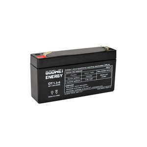 Staničná (záložná) batéria GOOWEI ENERGY OT1.3-6, 1,3Ah, 6V ( VRLA )