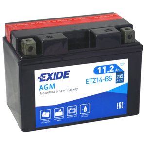 Motobatéria EXIDE 11.2Ah, 12V, ETZ14-BS