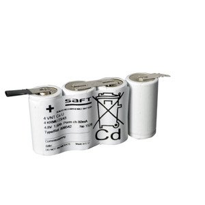 Batéria pre núdzové svetlá, osvetlenie SAFT 4,8V 1600mAh vysokoteplotné (4SBSVTCs)