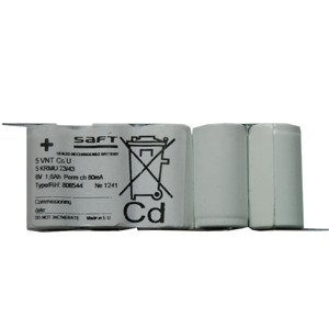 Batéria pre núdzové svetlá, osvetlenie SAFT 6,0V 1600mAh vysokoteplotné (5SBSVTCs)