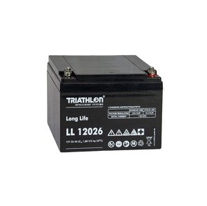 TRIATHLON LL12026 (12V - 26Ah) Záložná batéria "long life"