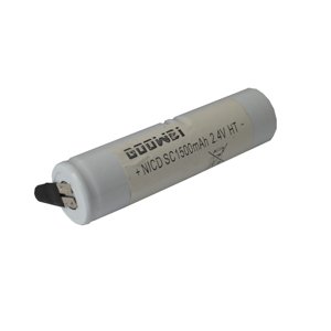 Batéria pre núdzové svetlá, osvetlenie Goowei 2,4V 1500mAh vysokoteplotné (2STVTCs), faston 4,8mm