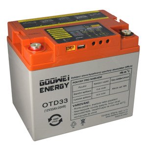 DEEP CYCLE GEL GOOWEI ENERGY OTD33 12V 33Ah