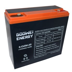 GOOWEI ENERGY 12V 24Ah 6-DZM-20