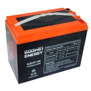 Trakčná (GEL) batéria GOOWEI ENERGY 6-EVF-45, 45Ah, 12V
