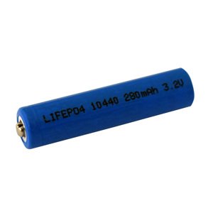 Goowei Nabíjací priemyselný článok AAA, batéria LiFePO4 10440 3.2V 280mAh