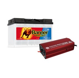 Sada trakčná batéria Banner Energy Bull 95601 (12V-75Ah) + nabíjačka FST ABC-1206 (12V-6A)