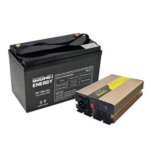 Sada trakčná batéria GOOWEI ENERGY OTL100-12 (100Ah) + menič ROGERELE REP1000-12 (1000W), 12V