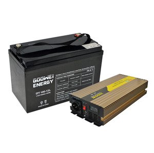 Sada trakčná batéria GOOWEI ENERGY OTL100-12 (100Ah) + menič ROGERELE REP2000-12 (2000W), 12V