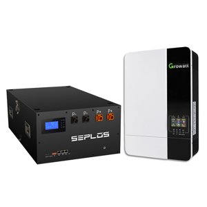 Sada lítiová batéria SEPLOS MASON-280 (14kWh)+ menič Growatt SPF 5000ES (5000W), 48V