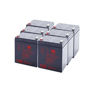 APC RBC141, alternatíva bez príslušenstva (6ks CSB HR1221W F2)