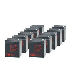 Batérie pre UPS (10x CSB HR1221W F2)