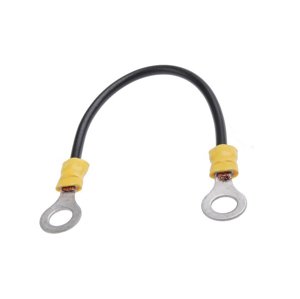 Prepojovací kábel M6/M6, 25cm, 4mm2