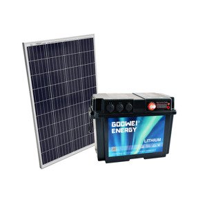 Set GOOWEI ENERGY lítiový batériový box (120Ah)+ solárny panel Victron 115W, 12V
