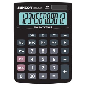 Sencor SEC 340/12 Stolná kalkulačka