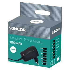 Sencor SPS 6 Univerzálny napájací zdroj 600 mA