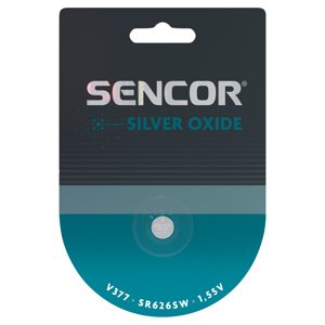 Sencor SBA V377/SR626SW 1BP  Striebornooxidová batéria