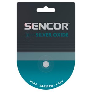 Sencor SBA V364/SR621SW 1BP Striebornooxidová batéria V364