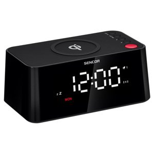 Sencor SDC 7600 Qi Digitálny budík s rýchlou bezdrôtovou nabíjačkou