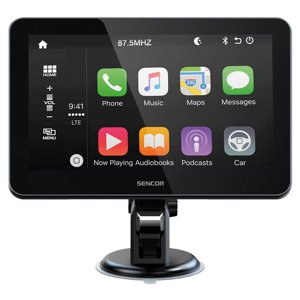 Sencor SCT M750BWT CarPlay a Android Auto displej