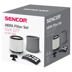 Sencor SVX 077HF HEPA Súprava filtrov s uzamykacím systémom
