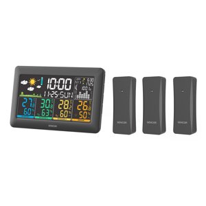 Sencor SWS 6300 Meteostanica s 3 bezdrôtovými senzormi