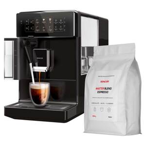 Sencor SES 9300BK + 1 kg kávy Master Blend Automatické Espresso + Káva ZADARMO