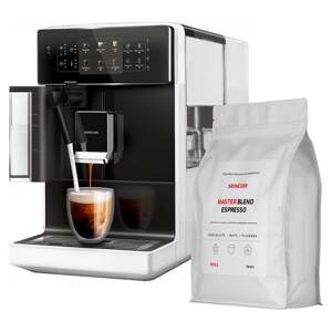 Sencor SES 9301WH + 1 kg kávy Master Blend Automatické Espresso + Káva ZADARMO