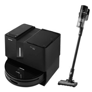 Sencor SRV 9790BK + SVC 7523BK Sada robotického a tyčového vysávača