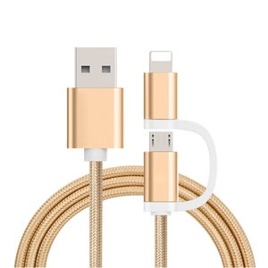 Bomba Micro USB, iPhone kábel 2v1 Farba: Zlatá B165_GOLD