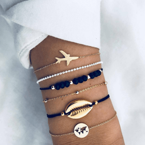 Girly Set náramkov Airplane BT008/BR033-1