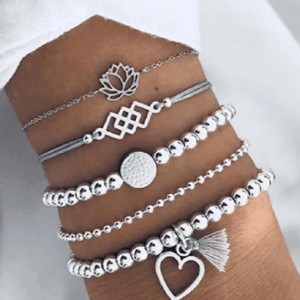 Girly Set náramkov Silver BT008/BR033-16